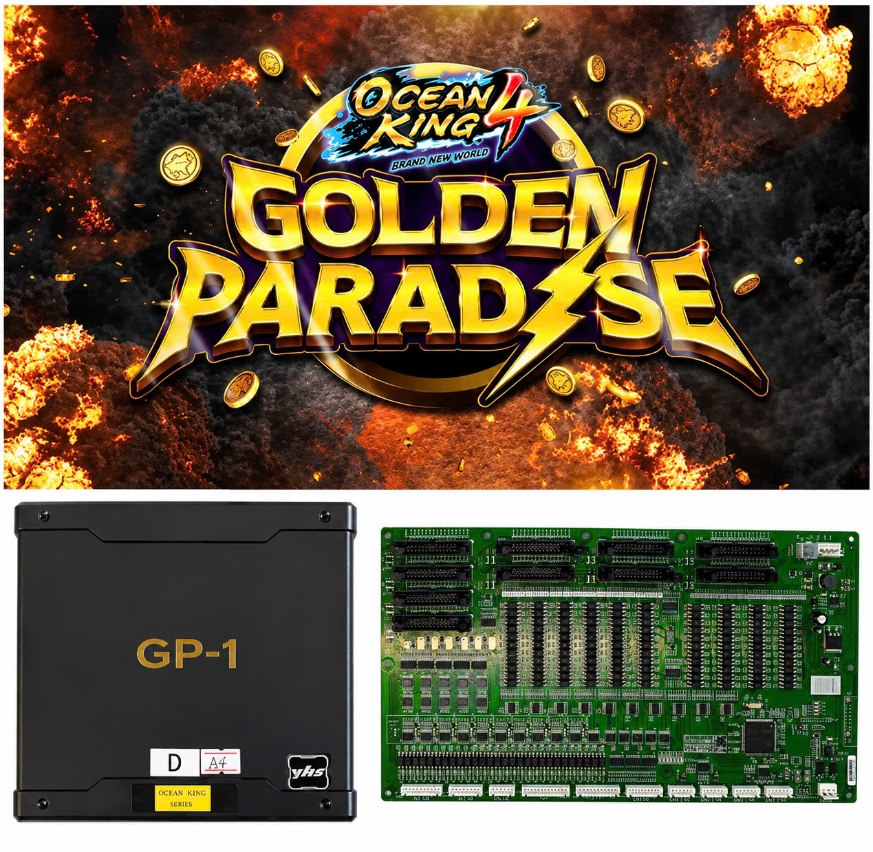 Ocean King 4 Golden Paradise Fish Game Board