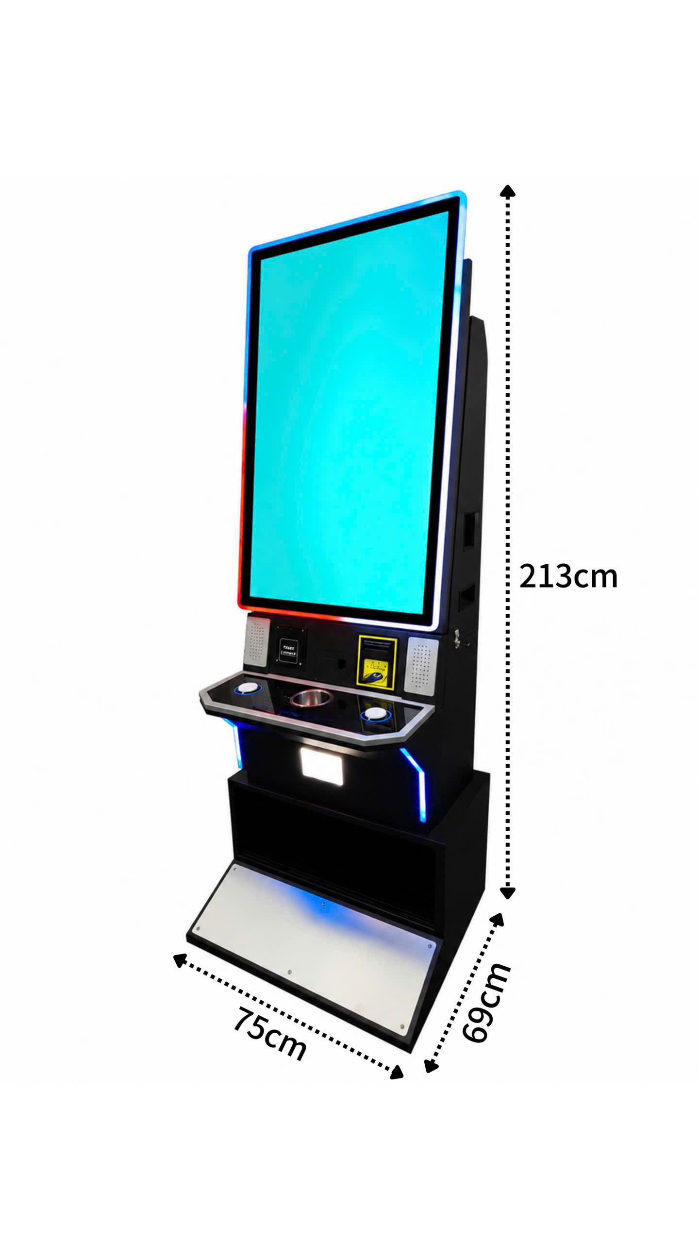 43 Inch Vertical Touchscreen Arcade Machine dimensions