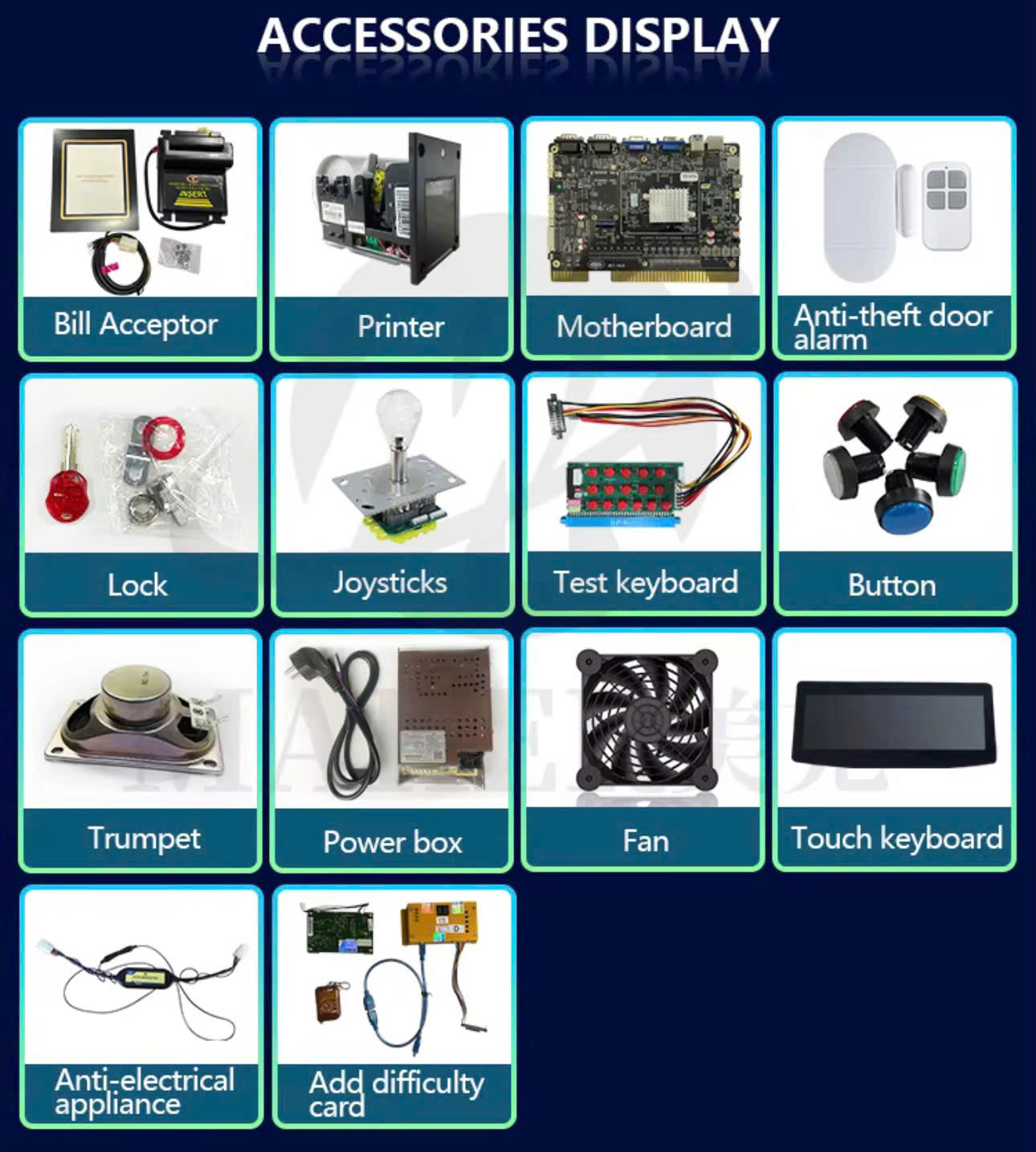 Premium and durable arcade game accessories Premium and durable arcade game accessories