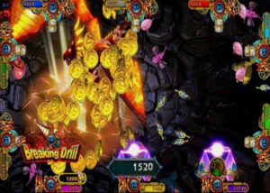 Fish game software with laser beam and dragon