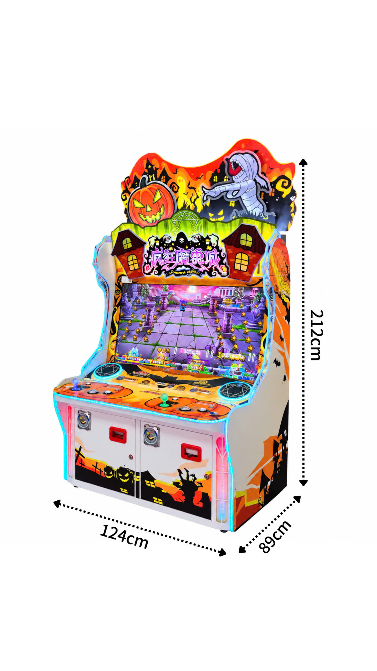 Kích thước Máy Game Thành Phố Quái Vật